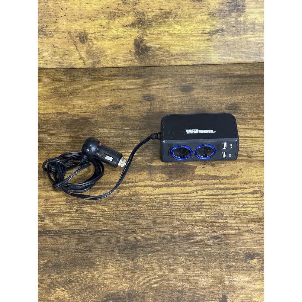 Wilson Antennas 3052224USBBL Wilson Dual 12v/usb Adapt W/3.      C.1